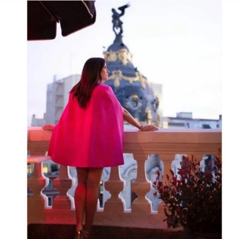 Zara Cape Blazer Size XS and S Pink - Picture 14 of 16